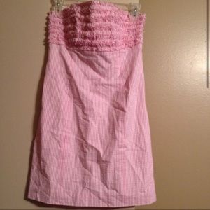 Strapless Lilly Pulltizer Ruffle Dress Size 2